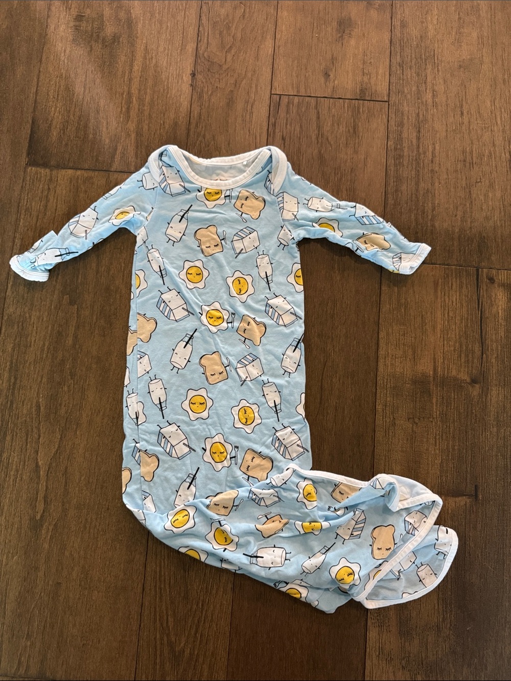Little Sleepies Blue Breakfast Print Pajamas